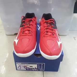  SEPATU BADMINTON MIZUNO THUNDER BLADE 2  MERAH Shopee 