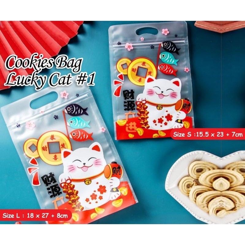 plastik cookies imlek isi 5 pcs - PUTIH