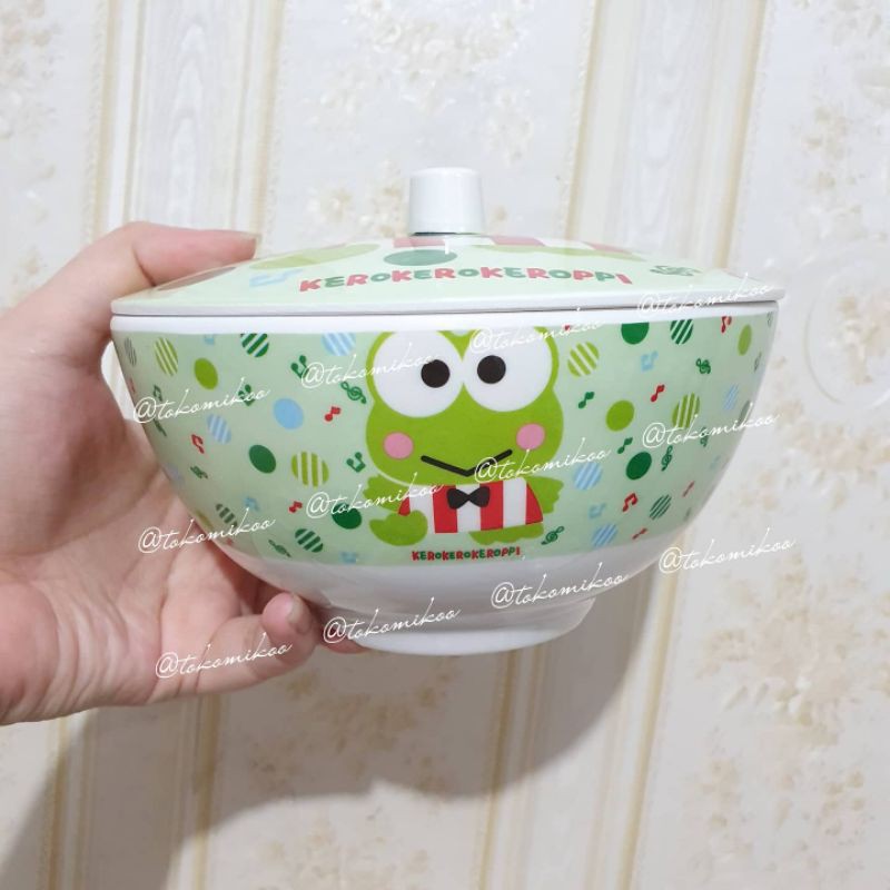 Mangkok melamin Nampan Keroppi Frozen Little Twin Stars Snoopy