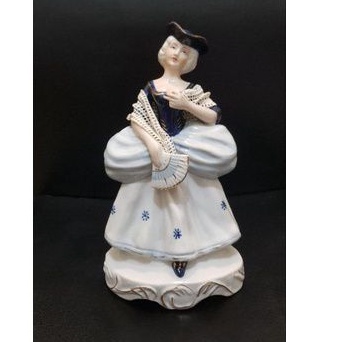 Patung Porselen Keramik Beauty Lady Eropa Preloved