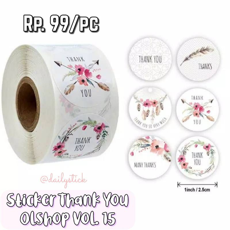 

Sticker Thank You Olshop Vol. 15