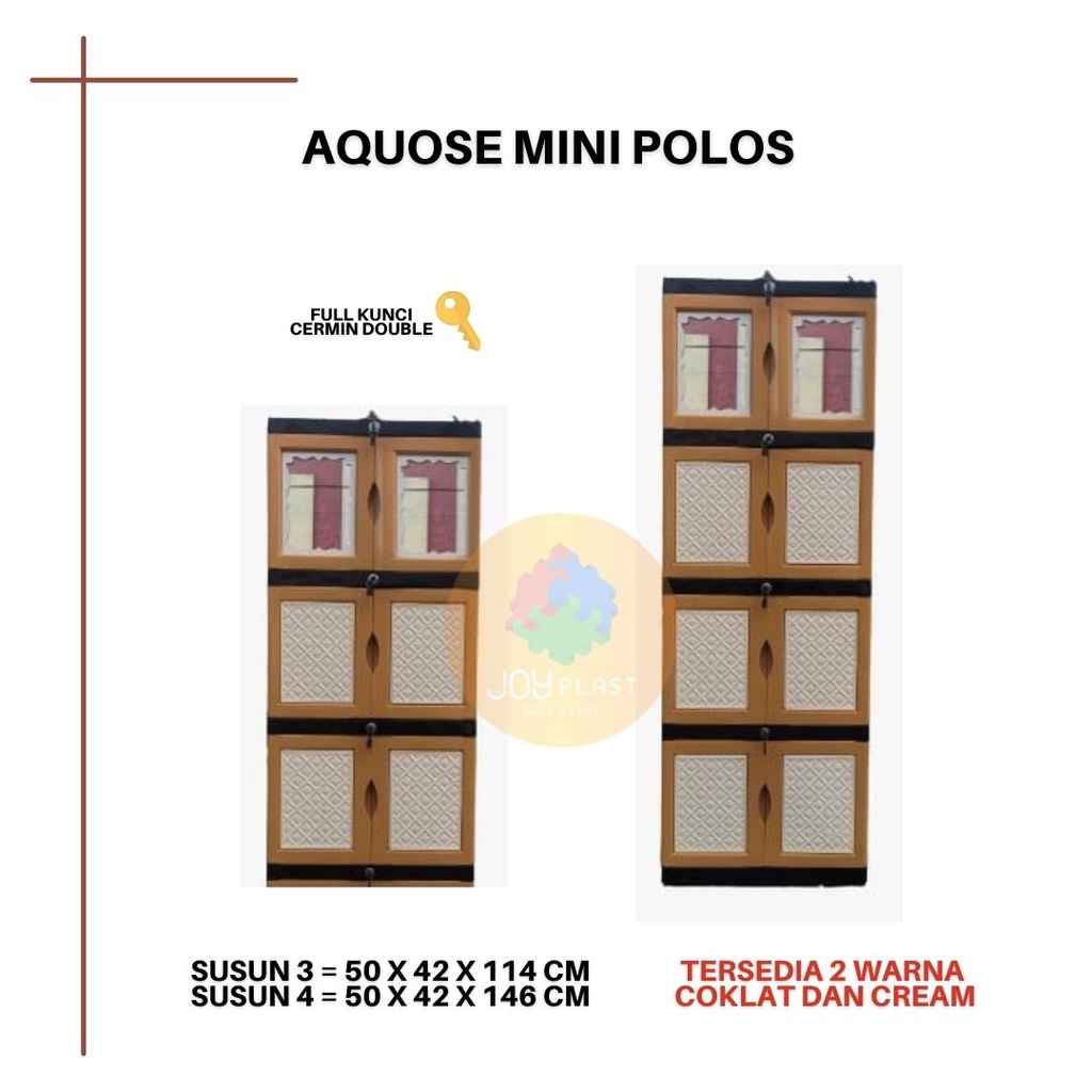LEMARI PLASTIK AQUOSE/LEMARI PLASTIK MINI/LEMARI PLASTIK MURAH