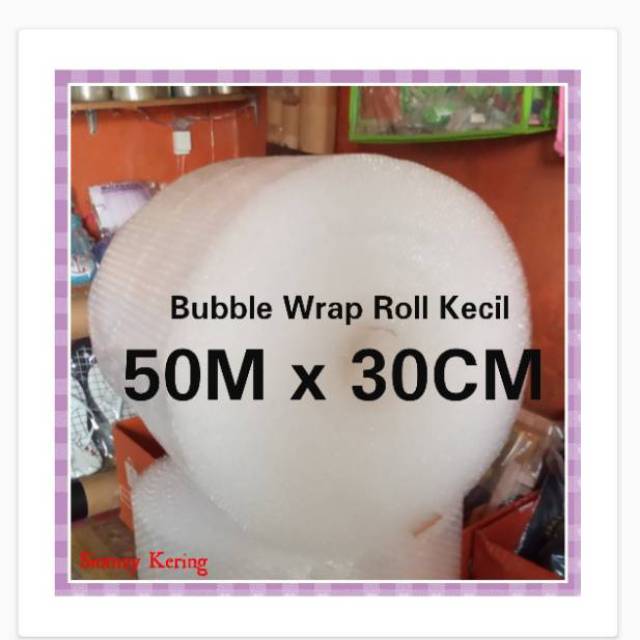 

Bubble wrap Roll kecil 50 M x 30 CM [ JNT - Ninja Xpress - Sicepat ]