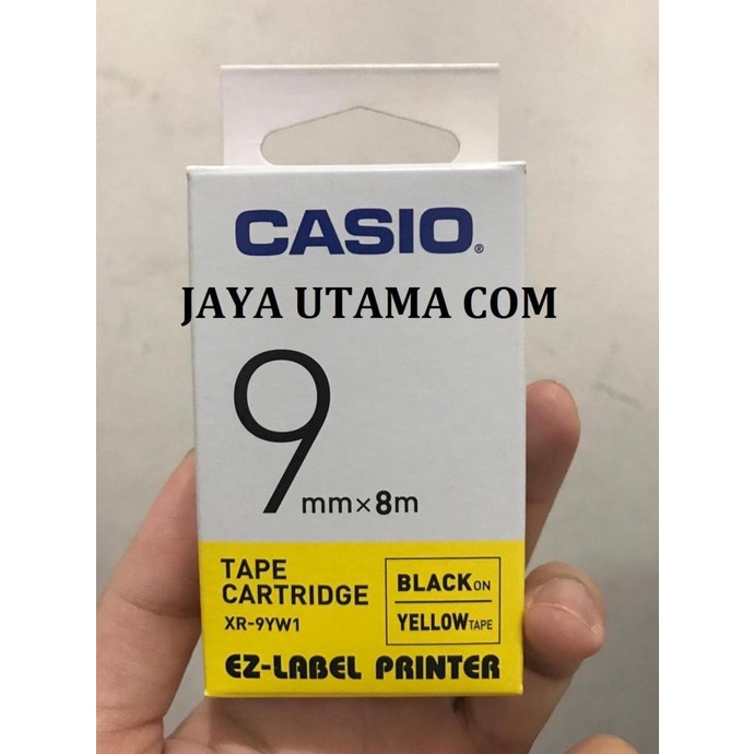 

EZ Label Printer XR-9YW1 9mm Black on Yellow Tape Label Casio