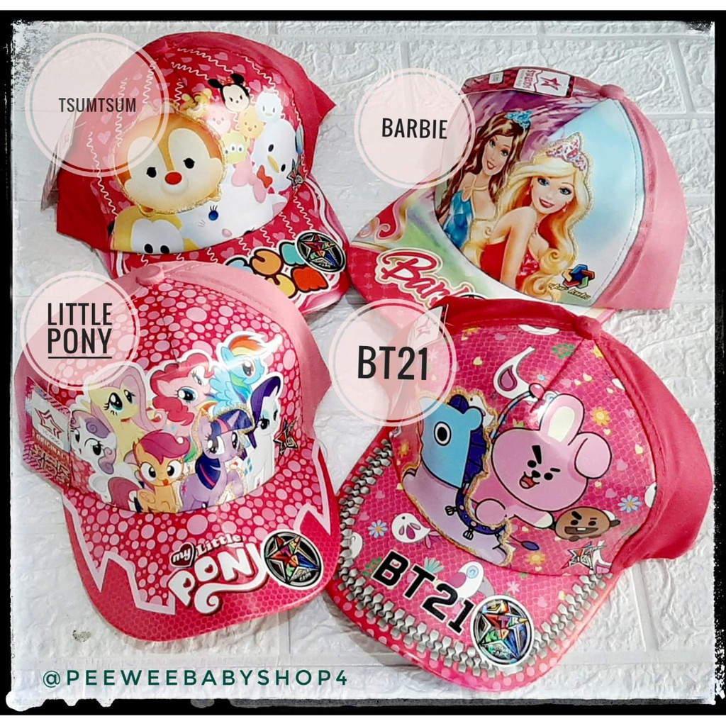 Topi Pet Karakter Anak Cewek