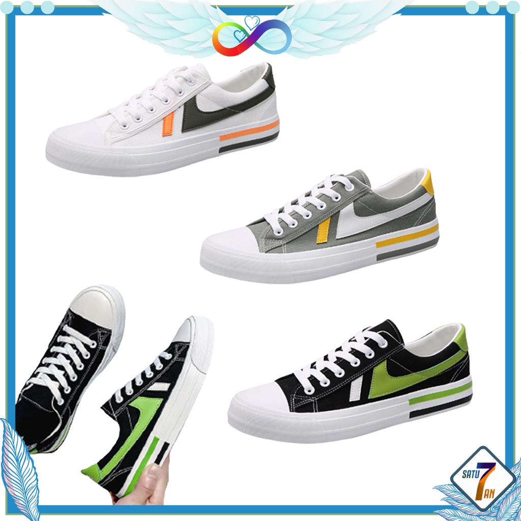 Satu7an SPT-13 Sepatu Sneakers Kanvas Wanita Style Fashion Korea Kasual Sepatu Women Canvas Sneakers Shoes Import