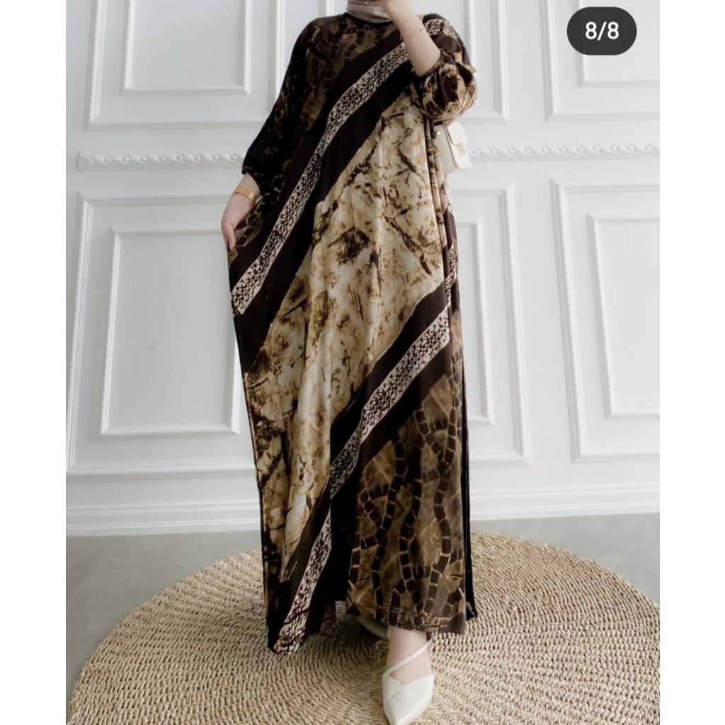 kaftan sultan mewah/kaftan elegan/kaftan terbaru/kaftan bahan halus/kaftan batik/kaftan jumbo/kaftan