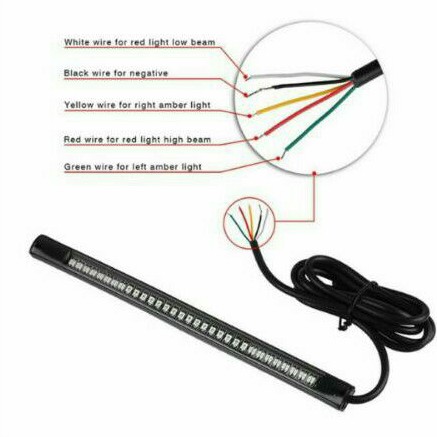 LAMPU BELAKANG LED STRIP UNIVERSAL MOTOR BRAKE SEIN