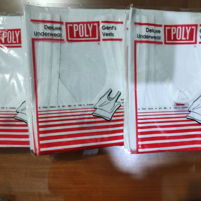 SINGLET POLY PRIA DEWASA UKURAN 32 34 36 38 40 42  , PASTI ORI PASTI READY