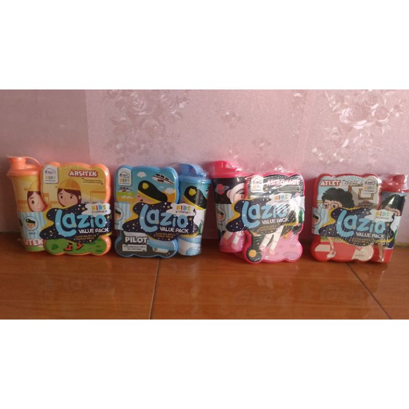 Tempat Makan dan Minum Lazio Value Pack set Kids Profesional Murah
