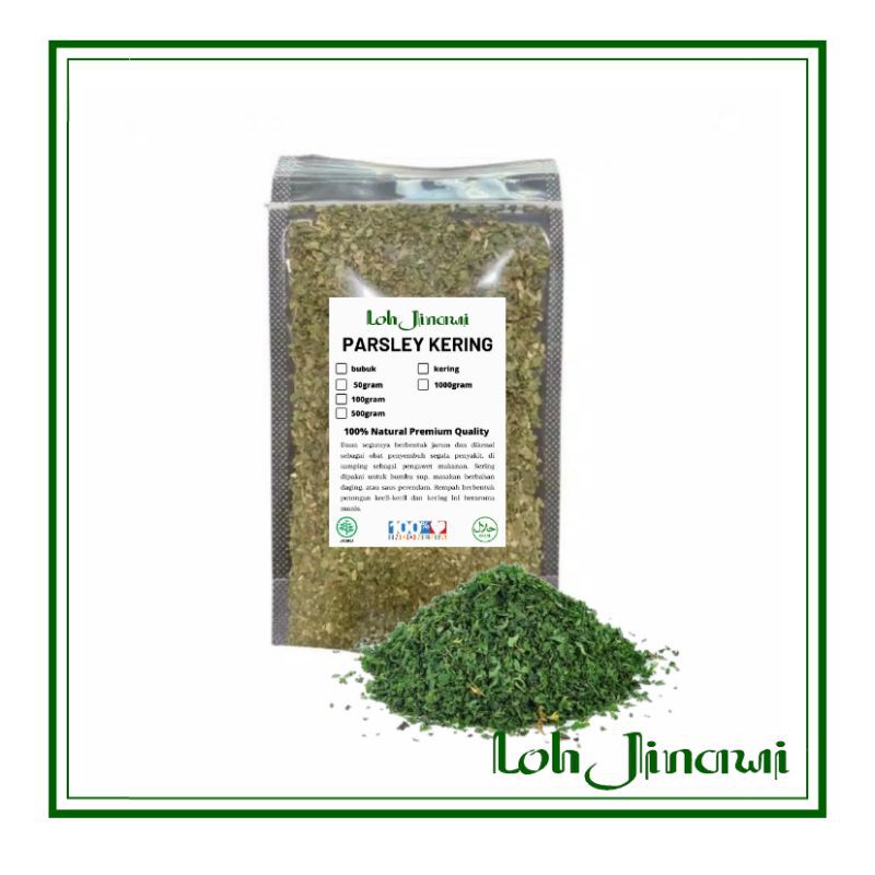 

Parsley kering 50gram murni tanpa campuran