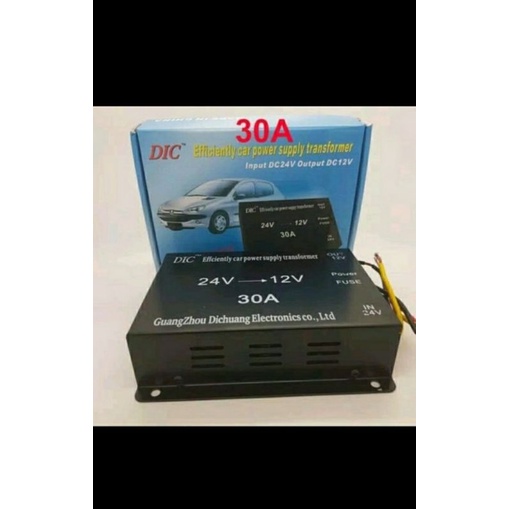 Step down 30A merek DIC input dc 24V output dc 12V alat penurun arus