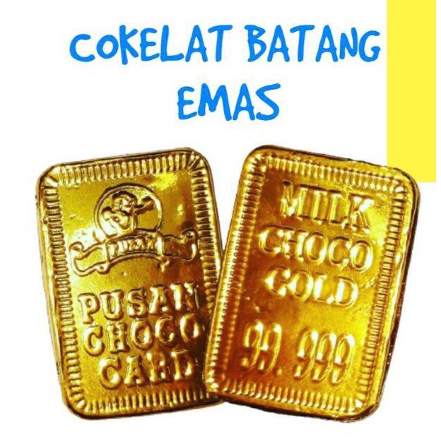 

Manisan Imlek/ Cemilan Imlek/ Cokelat Batang Emas 50 pcs