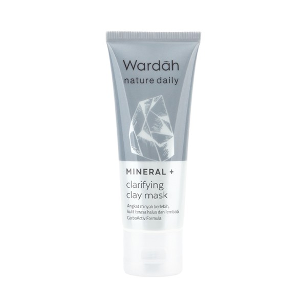 WARDAH NATURE DAILY MINERAL + Clarifying Facial Foam 60ml, 100ml / Clay Mask