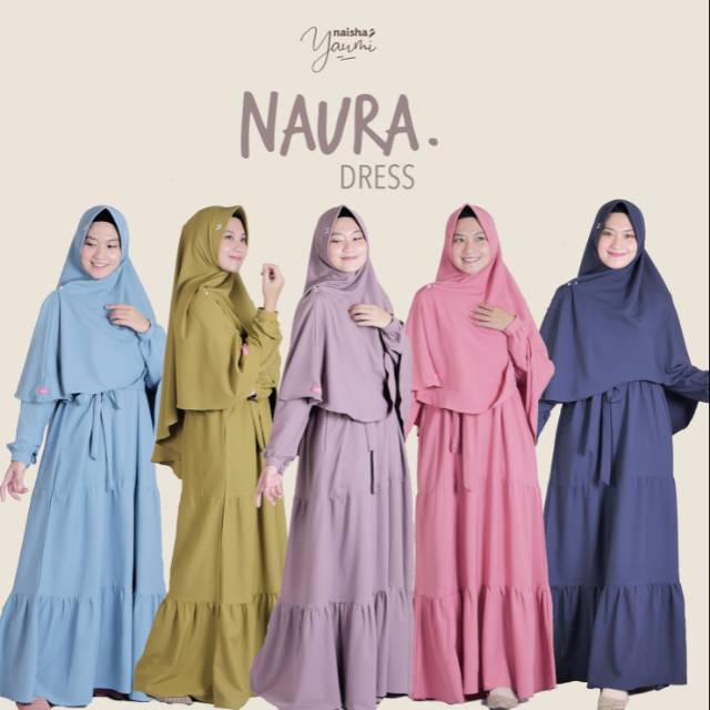 NAURA DRESS BY NAISHA / GAMIS SYAR'I