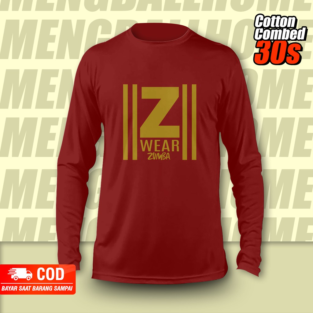 KAOS PRIA KAOS WANITA KAOS Z WEAR ZUMBA KAOS OLAHRAGA KAOS FITNES KAOS ZUMBA KAOS COTTON COMBED 30S
