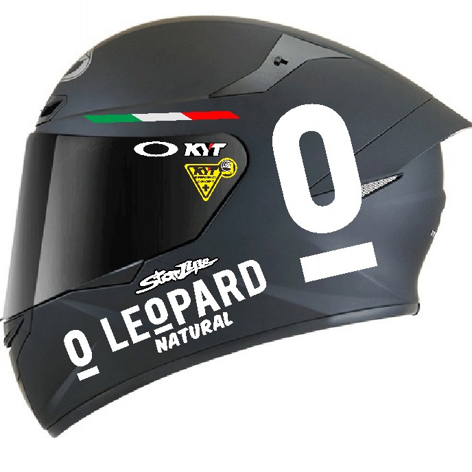 sticket kyt tt course leopard cutting stiker