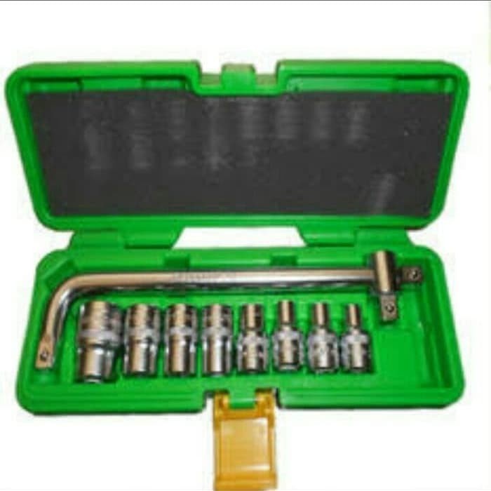 KUNCI SOK SET TEKIRO 10 PCS BOX PLASTIK