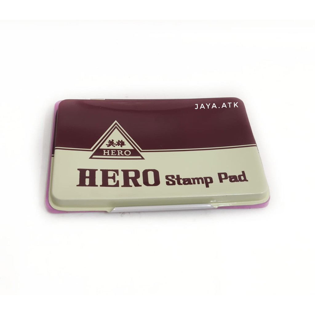 BAK STEMPEL PLUS TINTA STAMP PAD BANTALAN CAP TINTA UNGU HERO 1460 BESAR