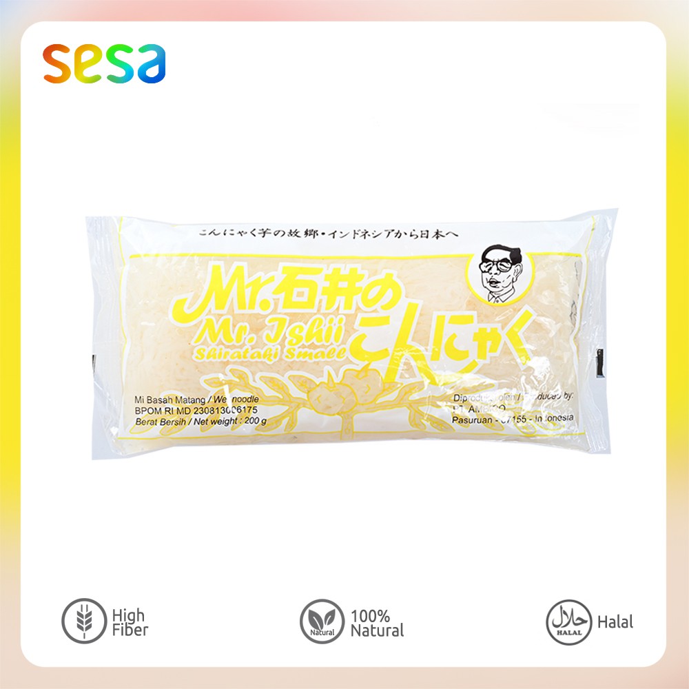 

MR. ISHII Shirataki Small 200gr - Bihun Shirataki Vegan Friendly & Bebas Gluten