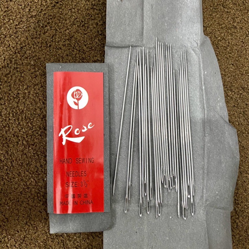 Jarum Jahit Tangan Merk Rose / Rose Hand Sewing Needles Size 3 1/2”