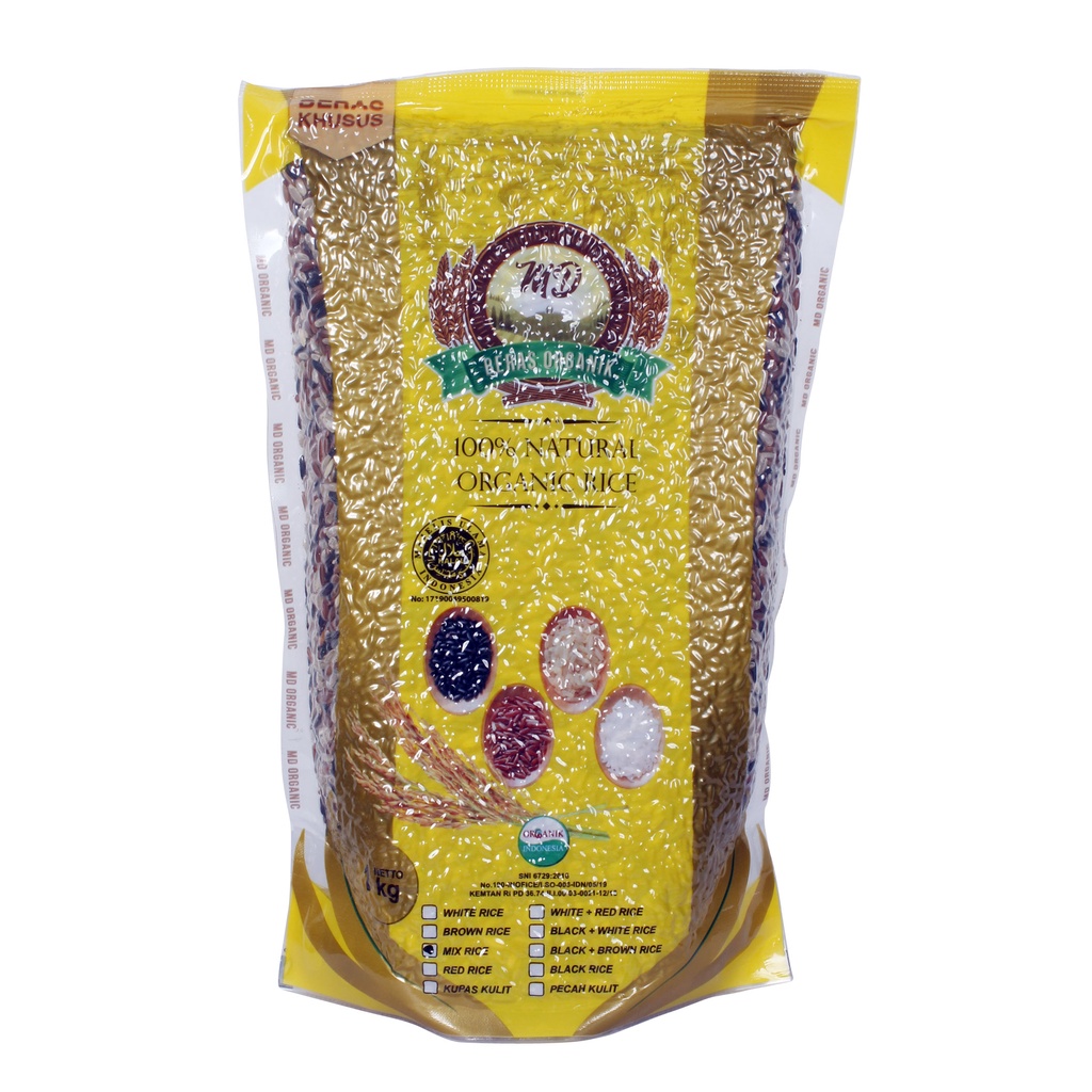 

MD Beras Campur Organik / MD Organic Mix Rice 1 Kg