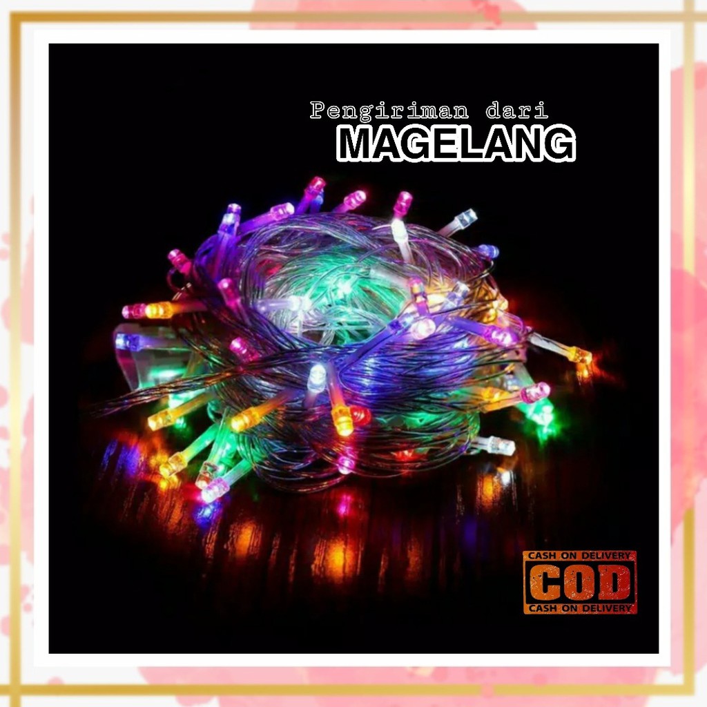 Lampu Hias Tumblr 100 Led 50 LED 10 Meter Hiasan Kamar Tidur atau Natal Chrismas Cafee Resto Gantung