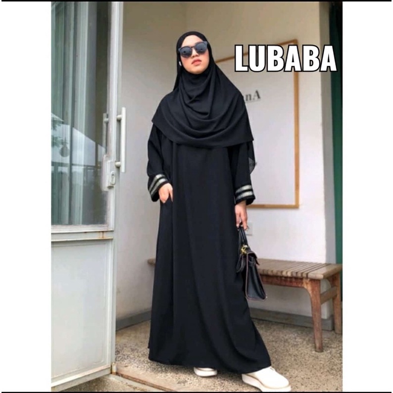 Abaya Basic Gamis Remaja Dress Maxi Zephy Turkey Umroh Arab Saudi Abaya Lubaba
