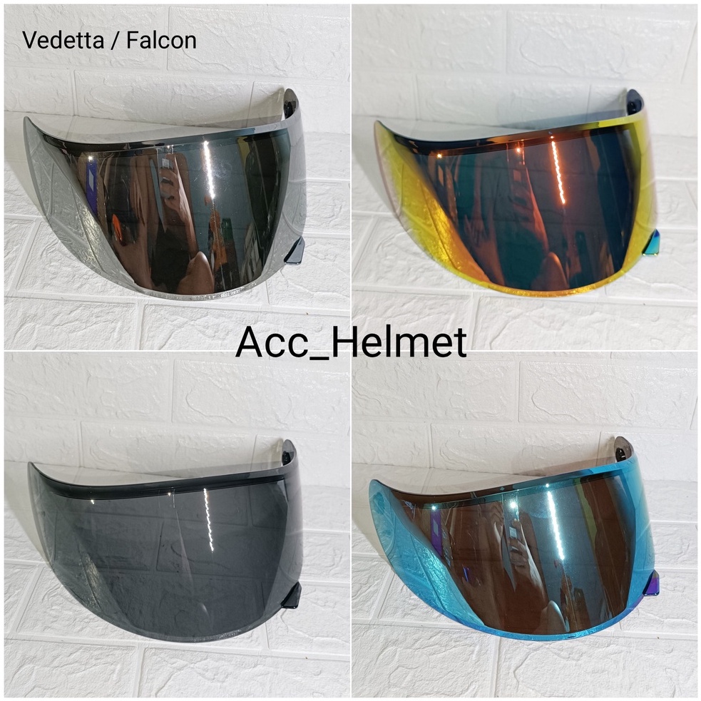 Kaca / Visor Flat IRIDIUM KYT VENDETTA / FALCON