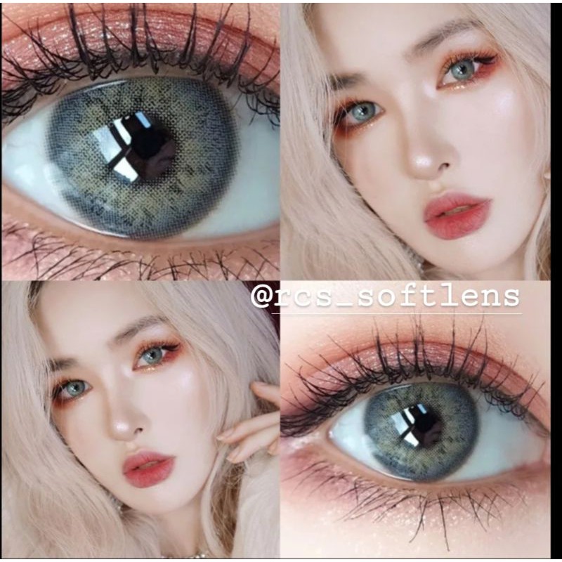 RCS ✅ Softlens import korea Russian girl brown grey blue Softlens minus -1.00 S/D -6.00 Softlens biru minus