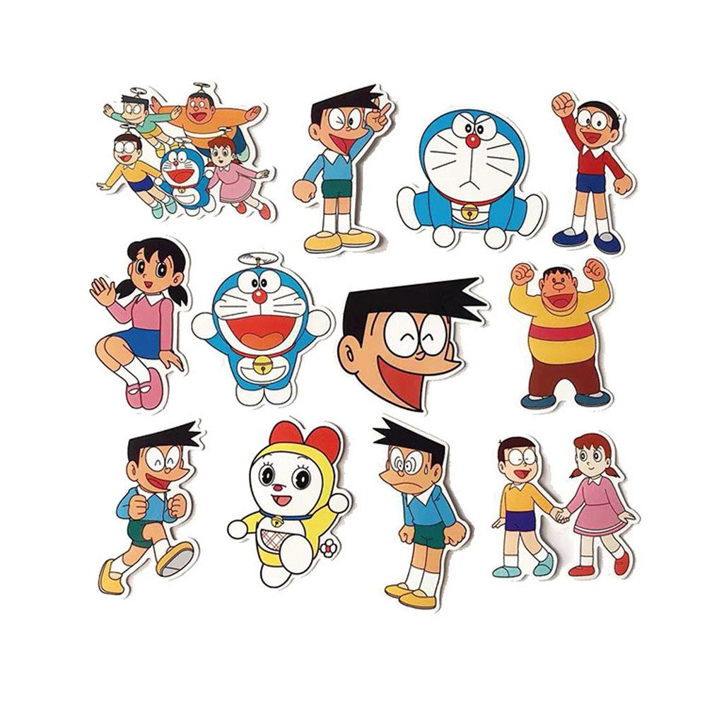 [Elegan] Stiker Doraemon 60Pcs/pack Kawaii Planner Journal Diary Album Sticker