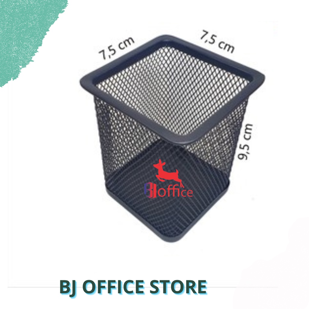 

Keranjang Pensil V-Tec / Tempat Pensil Besi / Square Cup