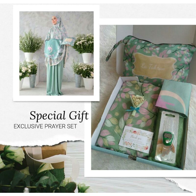 MUKENA KADO | HAMPERS ALAT SHOLAT CEWEK | HAMPERS MUKENA HIJAB
