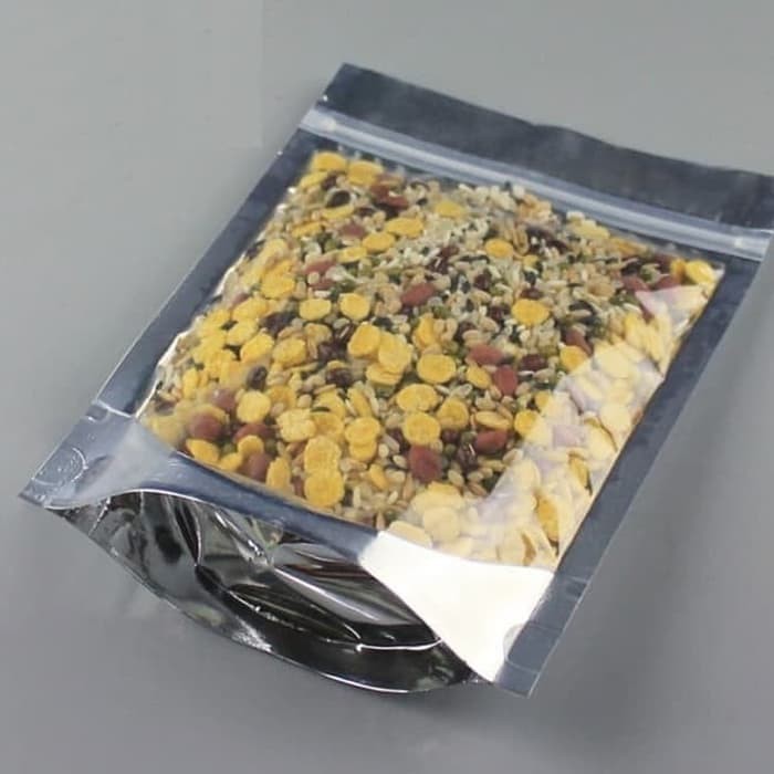 Standing Pouch Transmetz Alumunium Foil Klip 150 Silver 9x15 isi 100