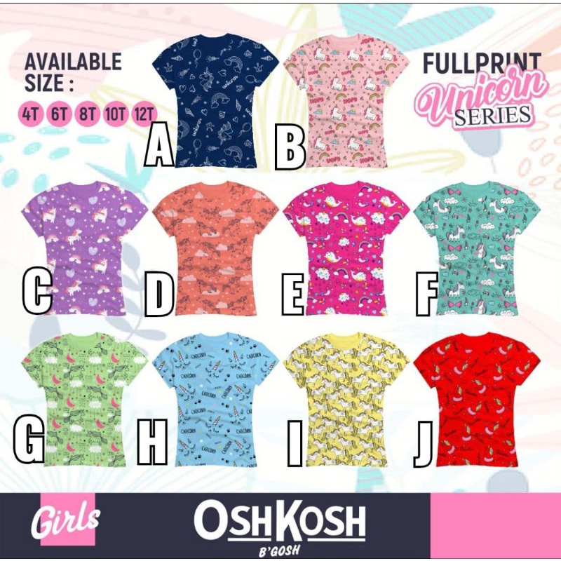 momokidsshop kaos anak cewe unicorn series fullprint