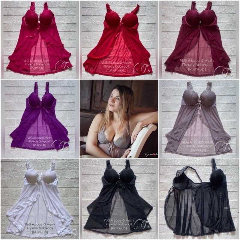 34/007 VALEGE lace & mesh flyway Lingerie (CODE A)1