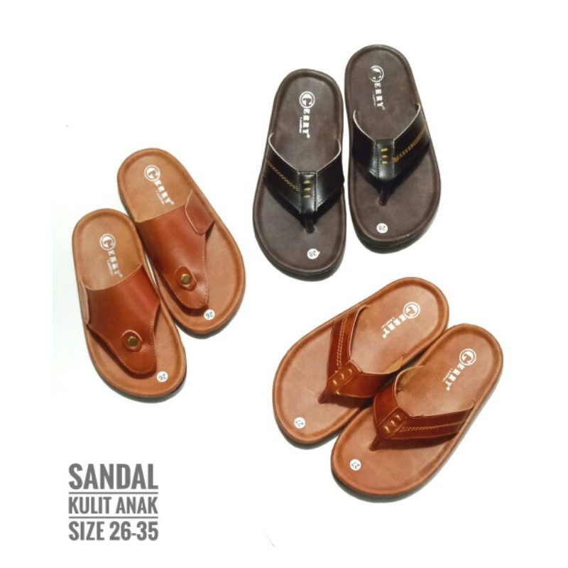 Sandal kulit anak laki-laki