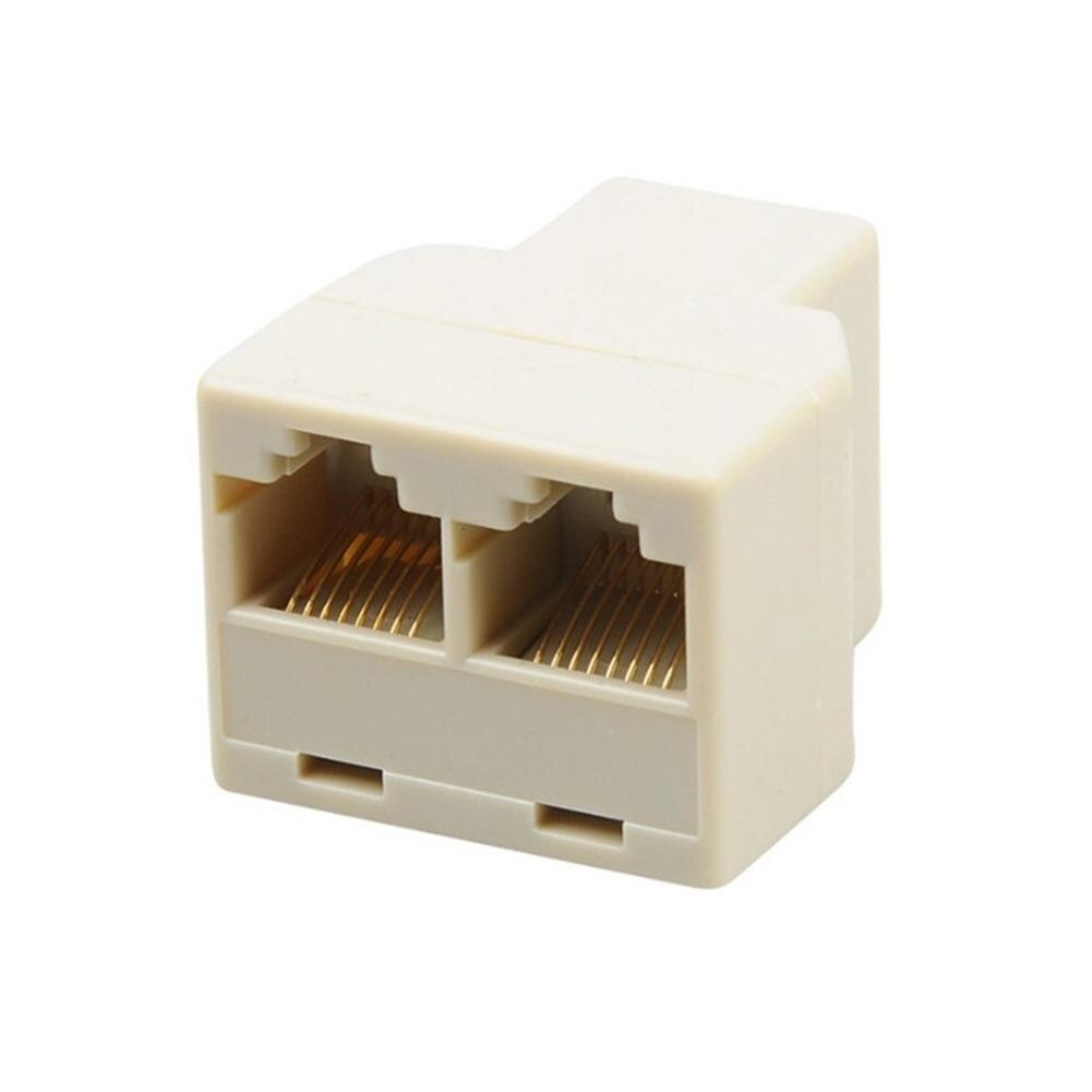 Barrel RJ45 Double 1-2 Connector sambungan LAN