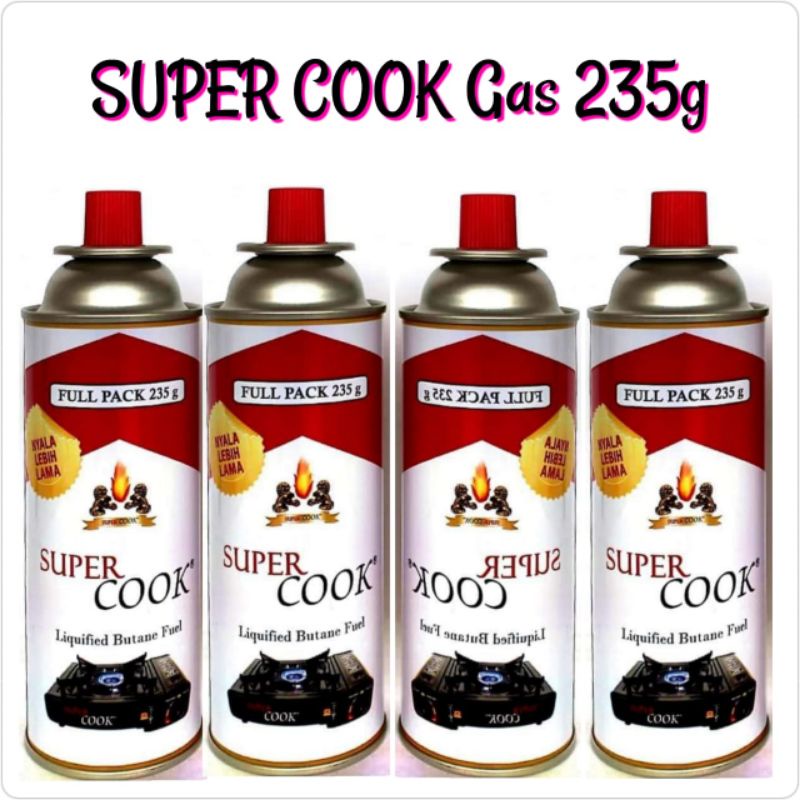 SuperCook Super Cook Gas Kaleng Kompor Portable/ Super Las