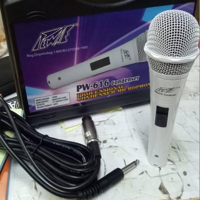 Mic kabel Hardwell Pro 9 Pro9 Pro-9 Tanpa On/Of Original