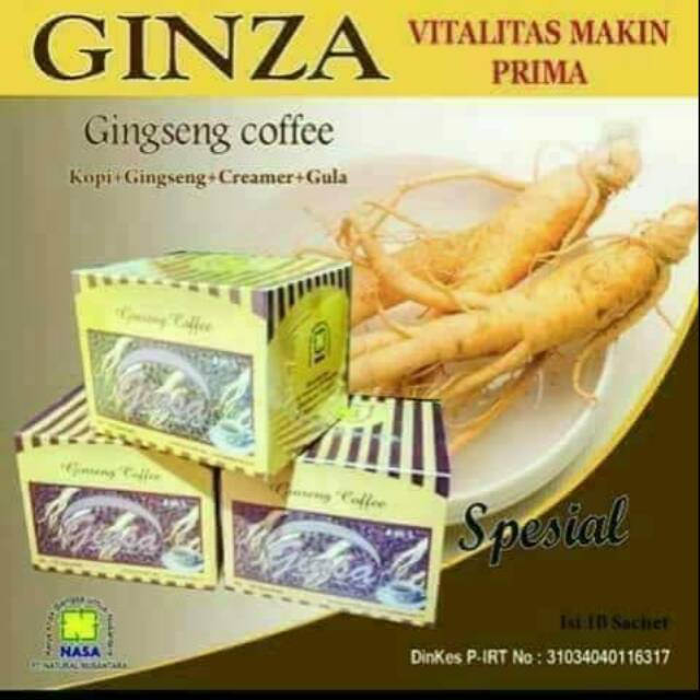 

Kopi kesehatan GINSA 10sachet