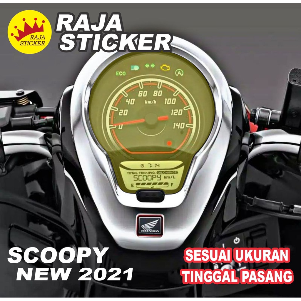 Stiker antigores speedometer scoopy new 2021