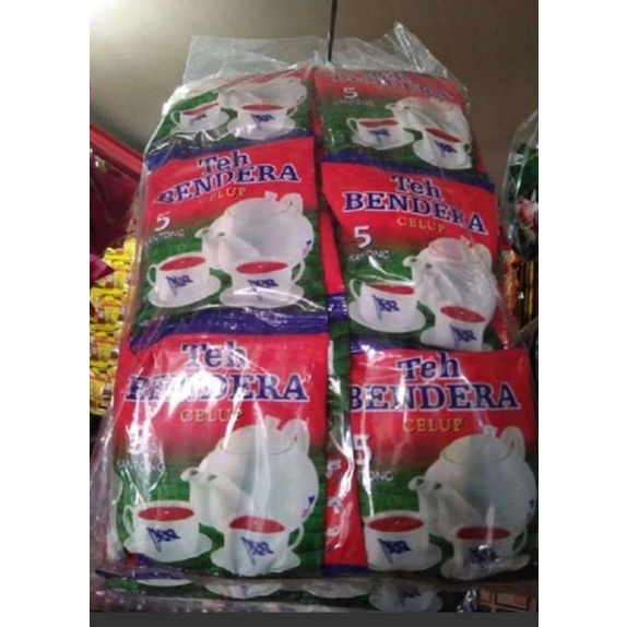 

Teh Bendera Celup sachet 1pack isi 24 sachet