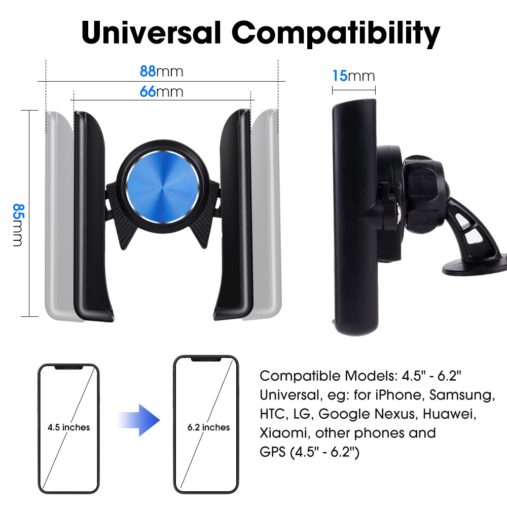 Bracket Dudukan Handphone GPS Universal Tahan Lama Untuk Kisi Ac Mobil