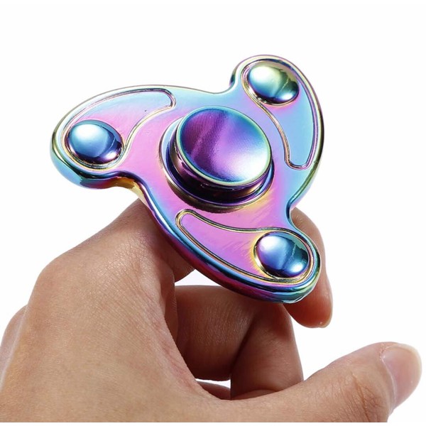 Fidget Spinner Keramik - Fidget Spinner - Fidget Spinner Led Fidget Spinner Rainbow Metal Pelangi 3