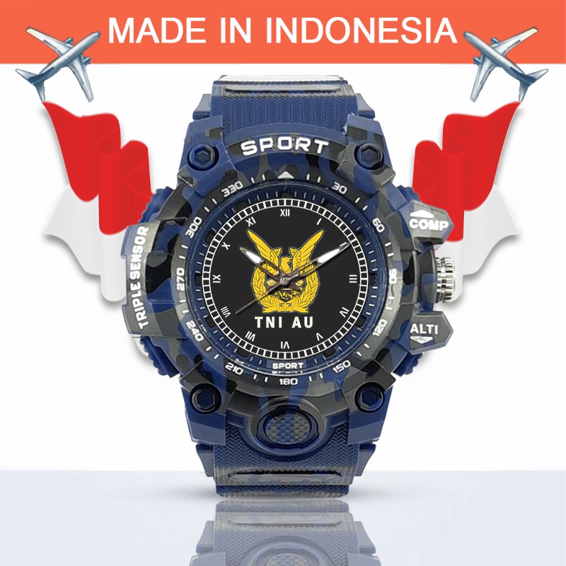 (SPECIAL EDITION) JAM TANGAN LOGO TNI-AU WATER RESISTANT NO.10