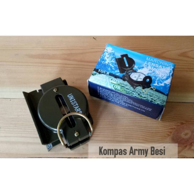 Kompas army besi / compas / alat bidik / kompas bidik
