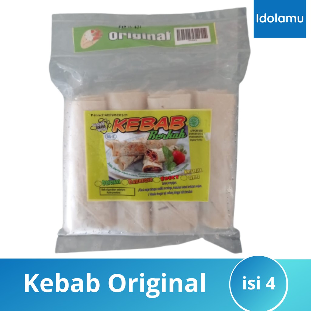 

Kebab Berkah rasa Original isi 4