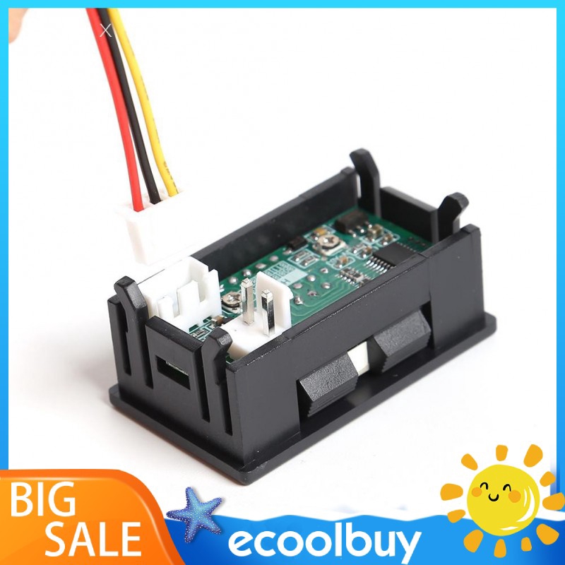 HW-811 Mini Digital Voltmeter Ammeter DC 100V 50A Panel Meter with Shunt