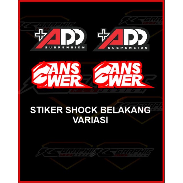 stiker shock +add &amp; Answer (Cod) Request Ukuran
